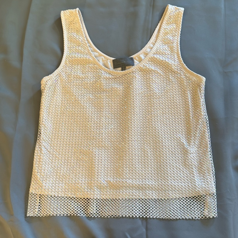 Sunday in Brooklyn sparkle tank top, size large